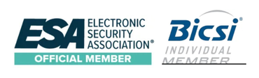 ESA Official Member and BICSI Individual Members logos on white background