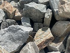 Close-up of riprap stone image