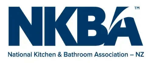 NKBA logo in blue, with “National Kitchen & Bathroom Association – NZ” text