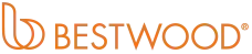 Bestwood logo in orange text with stylized orange emblem on a white background