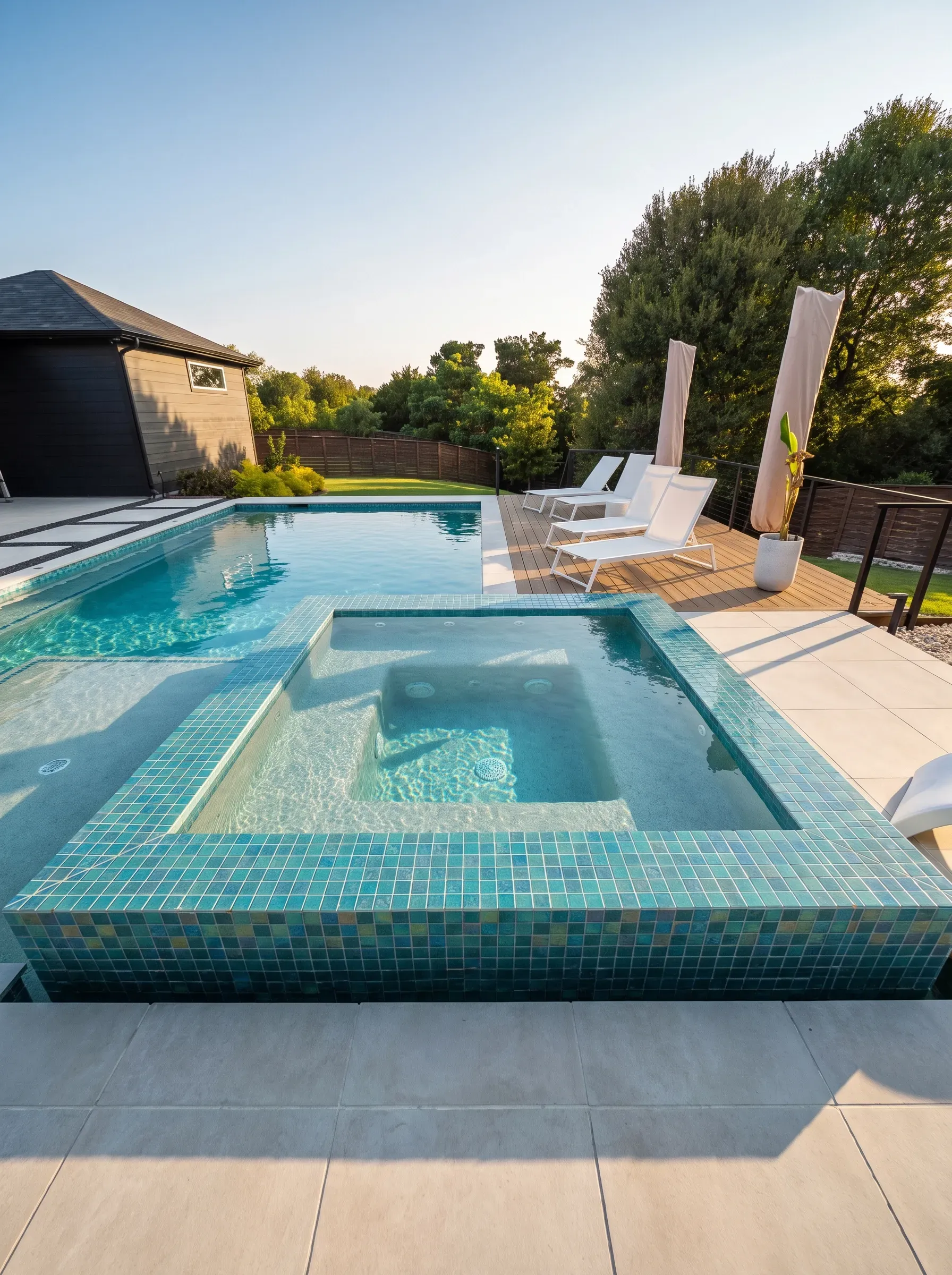 custom pool built by Darnell Pools in Austin, TX.