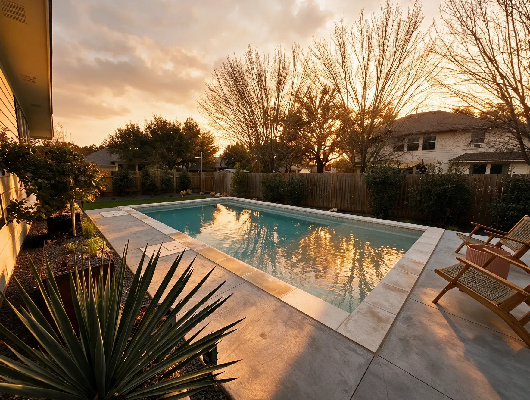 custom pool built by Darnell Pools in Austin, TX.