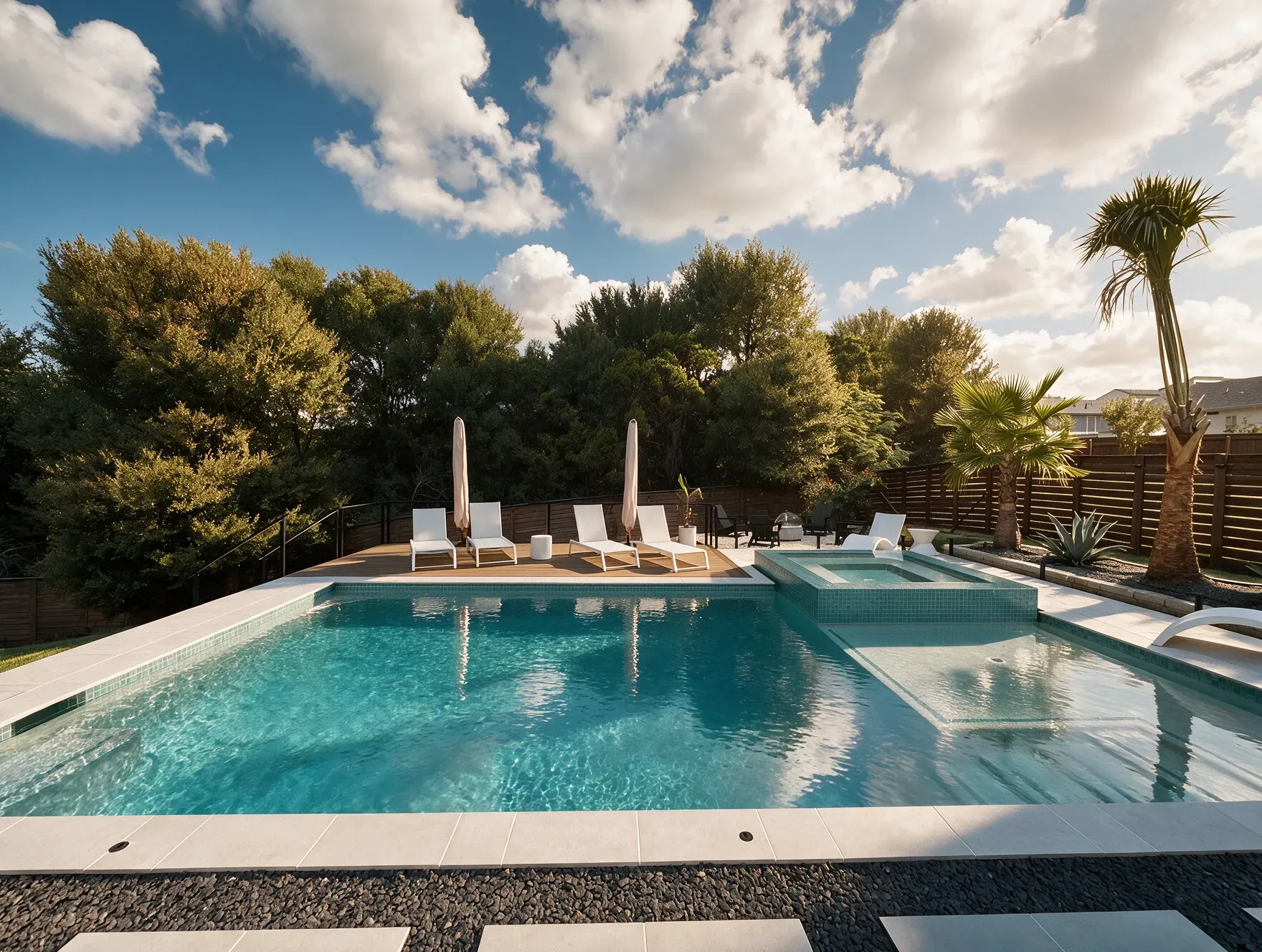 custom pool built by Darnell Pools in Austin, TX.