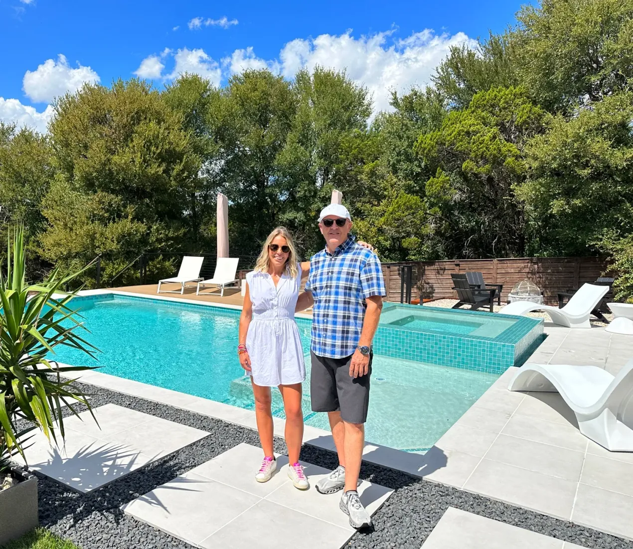 Bill and Lexi Darnell of Darnell Pools.