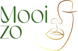 Een logo voor mooi zo met een tekening van een vrouwengezicht.