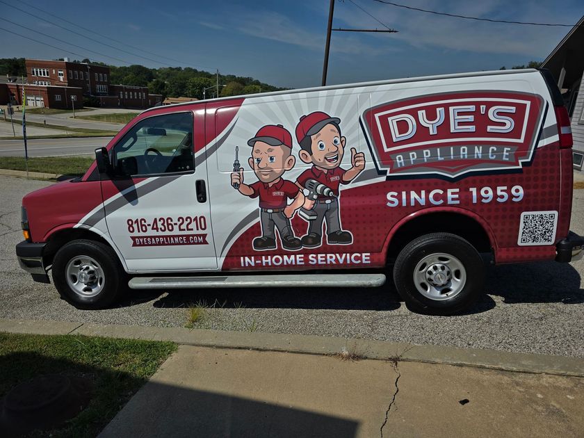 Dye's Appliance Repair Truck