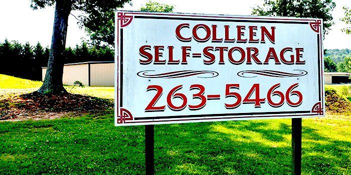storage unit sign