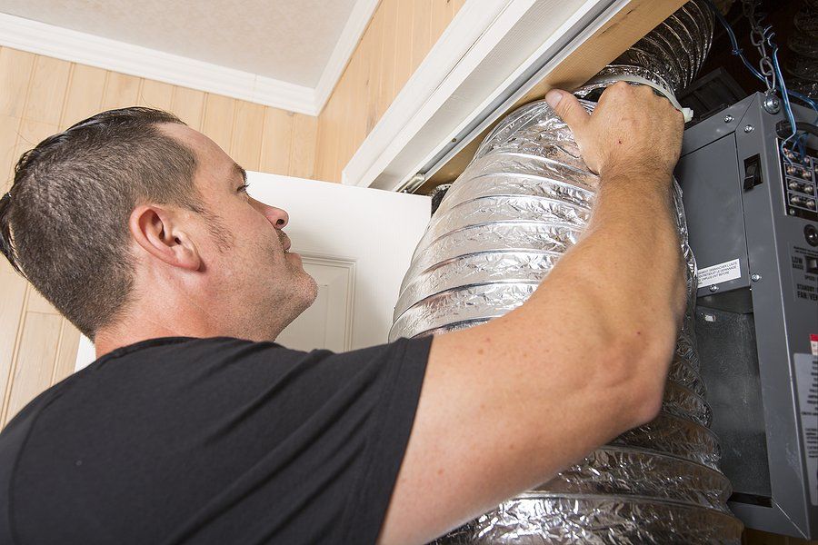 man holding the furnace