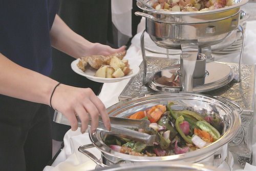 Table setting at event hosted by Flanner Buchanan
