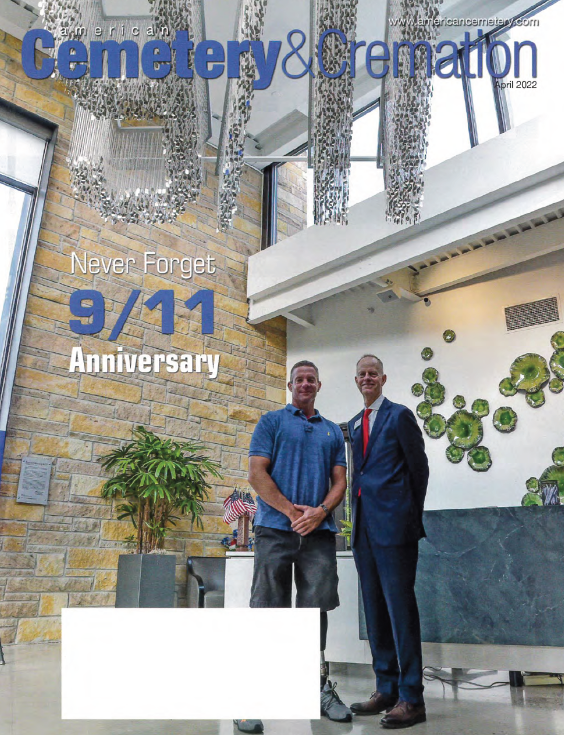 Bruce Buchanan with 9/11 speaker for the 9/11 Dedication exhibit