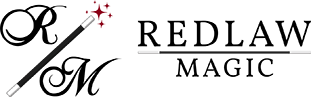 graphic for Corporate magic entertainer Matt Redlaw's website