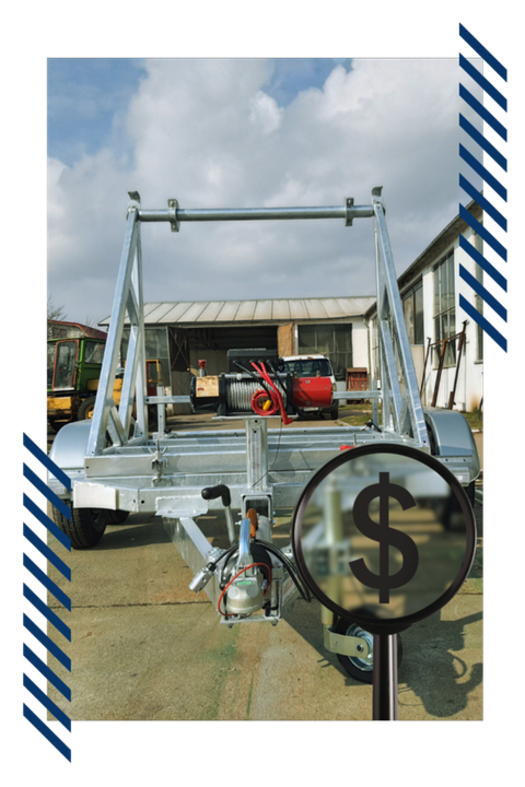 Service professional preparing a vehicle for towing