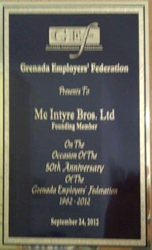 Grenada Employers Federation Award
