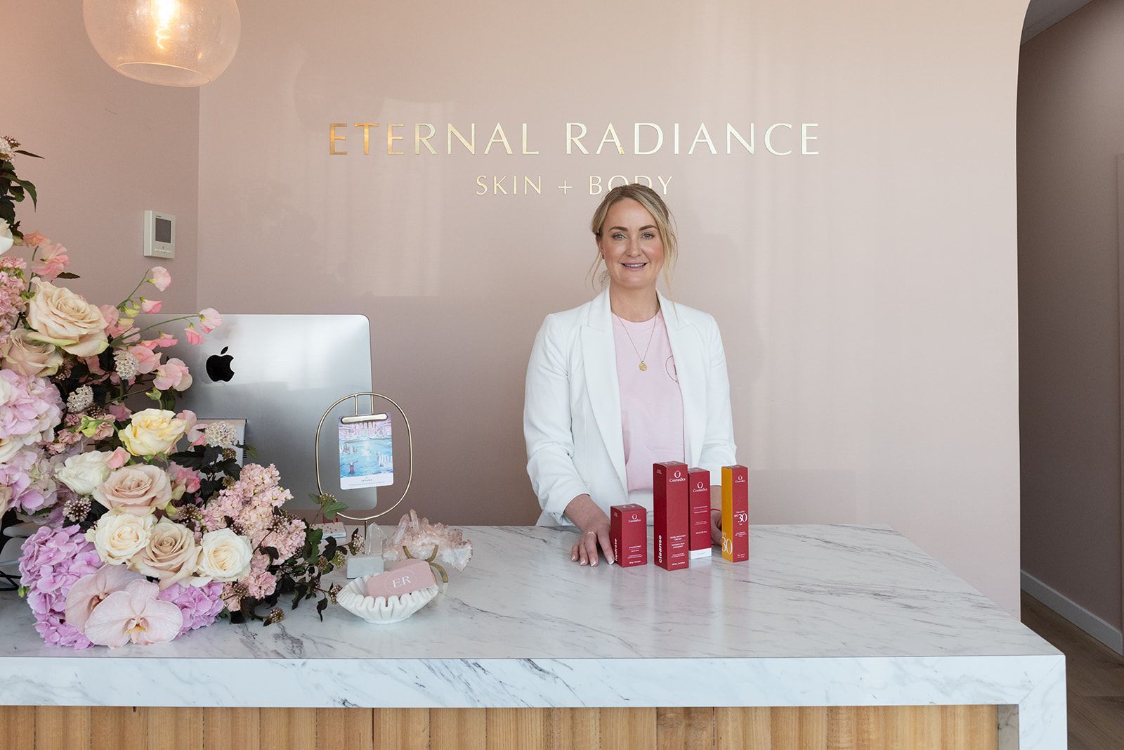 Woman With Eye Patches — Eternal Radiance in Strathmore, VIC