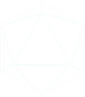 A white line art logo featuring a stylized letter M with a sword centered vertically, over faint text on a black background.
