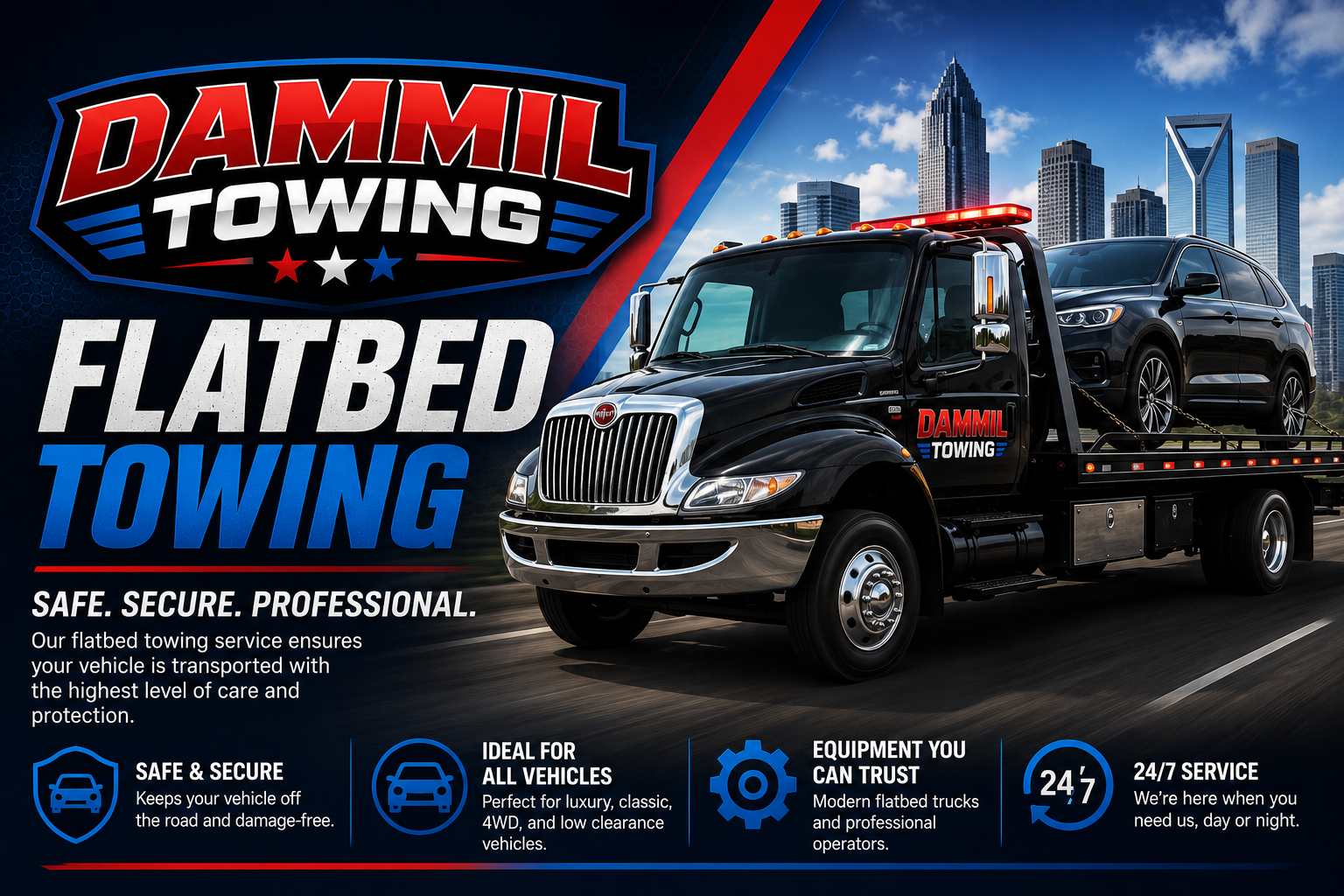 Flatbed towing Charlotte NC