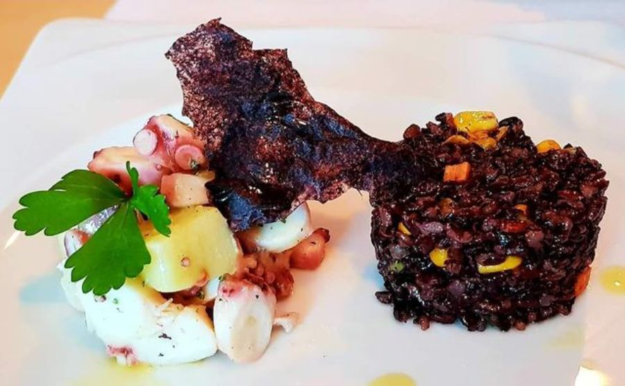 rice with octopus