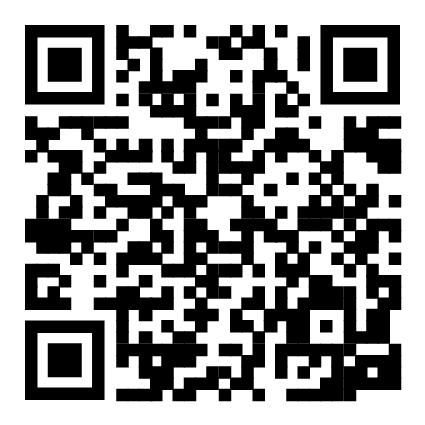 A black and white qr code on a white background.