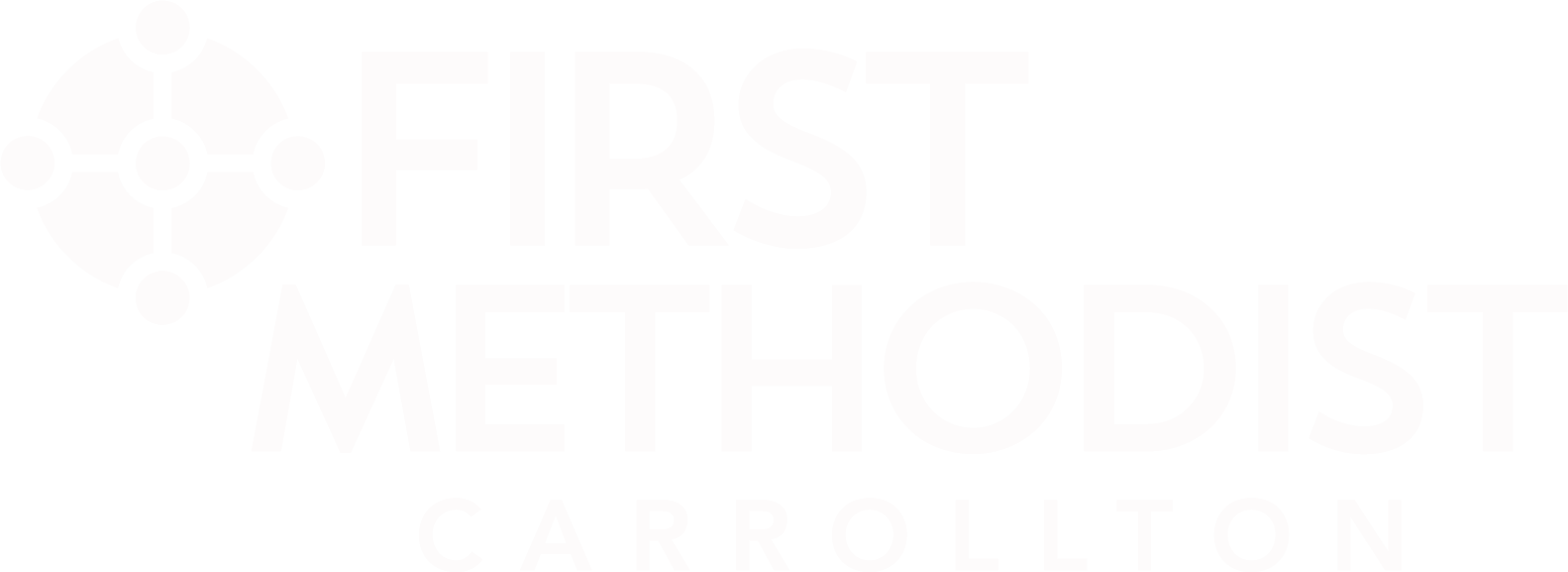 First Methodist Carrollton logo in white