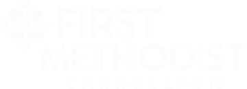 First Methodist Carrollton logo in white