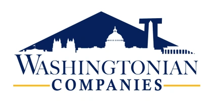 Washingtonian Companies logo with a skyline in silhouette and a dark blue roof shape.