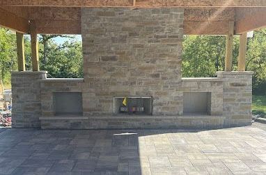Outdoor Fireplace – Moline, IL – QCFI Concrete & Masonry Outdoor Fireplace – Moline, IL – QCFI Concrete & Masonry