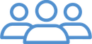 A group of people are standing next to each other in a line.