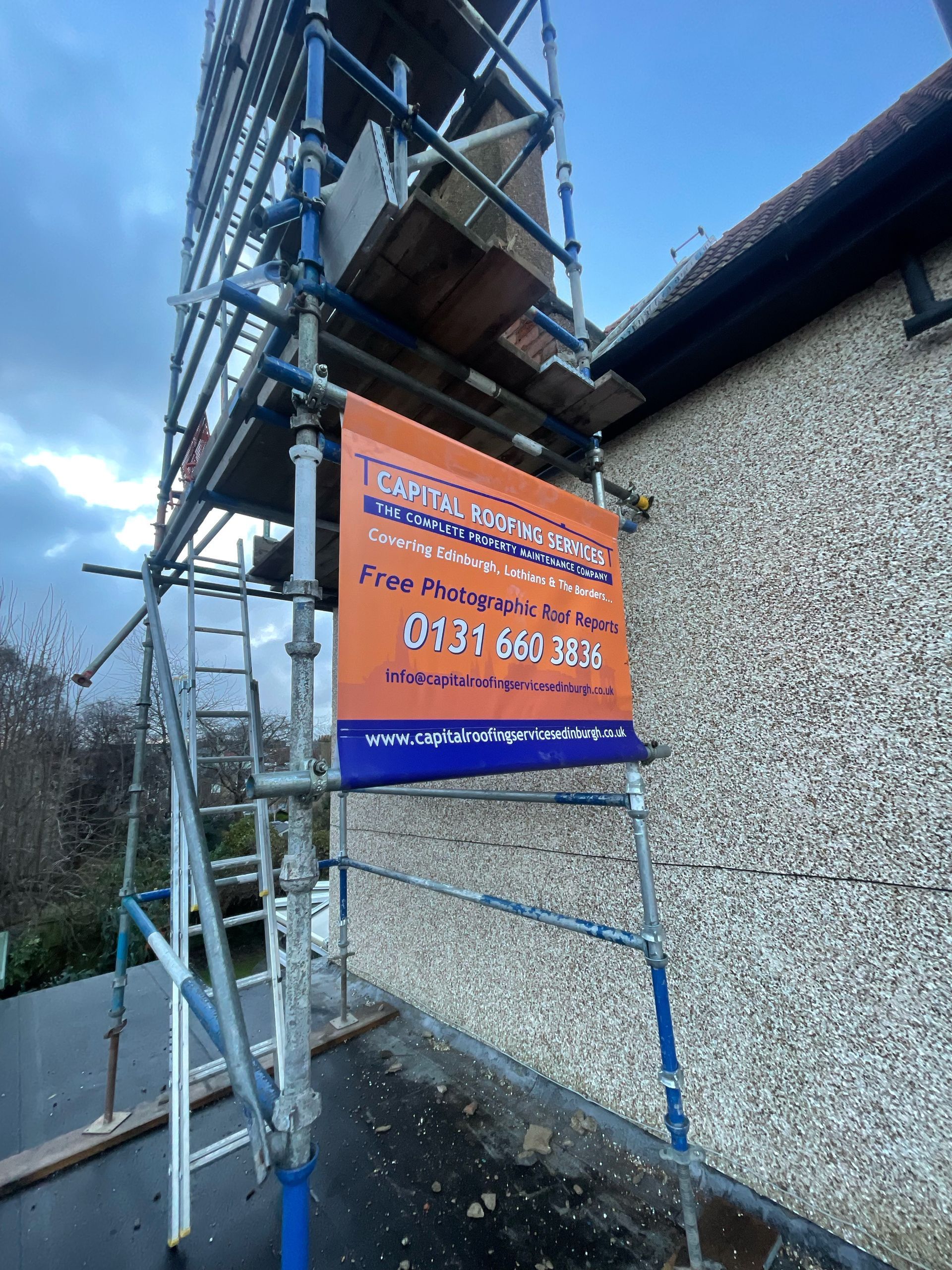 New flat roof installation