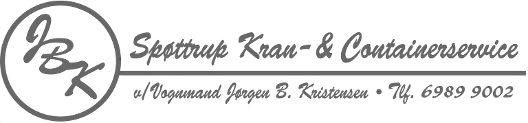 Gå til forside Spøttrup Kran- & Containerservice logo