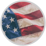 American flag with stars and stripes waving in the wind