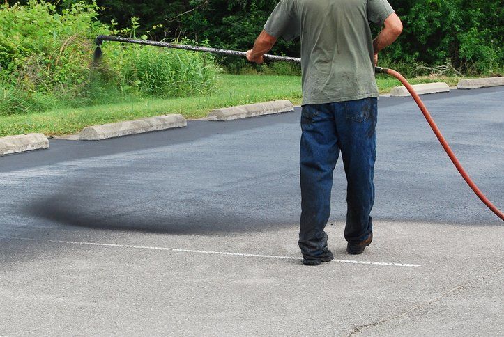 Parking Lot Asphalt Sealcoating — Redding, CA — Eagle Paving & Grading