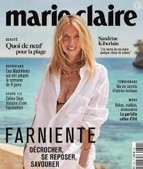 Une femme est sur la couverture du magazine Marie Claire.