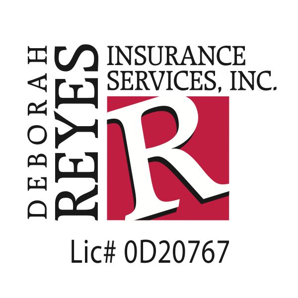 Deborah Reyes Insurance Services, Inc. logo with red “R” and license number 0D20767