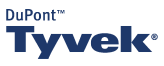 DuPont Tyvek logo in dark blue, with the brand name above the product name.