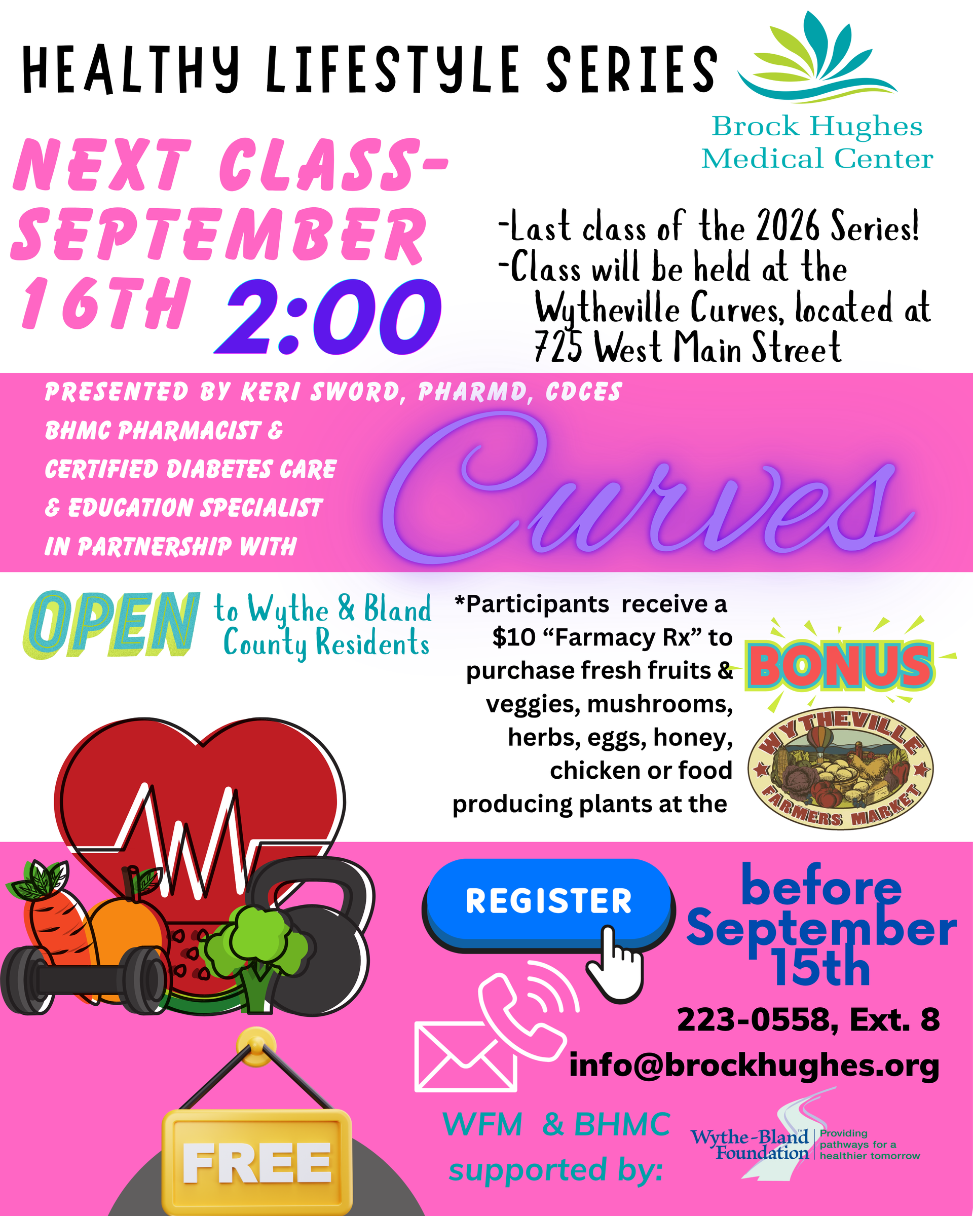 Healthy Lifestyle Series | Brock Hughes Medical Center