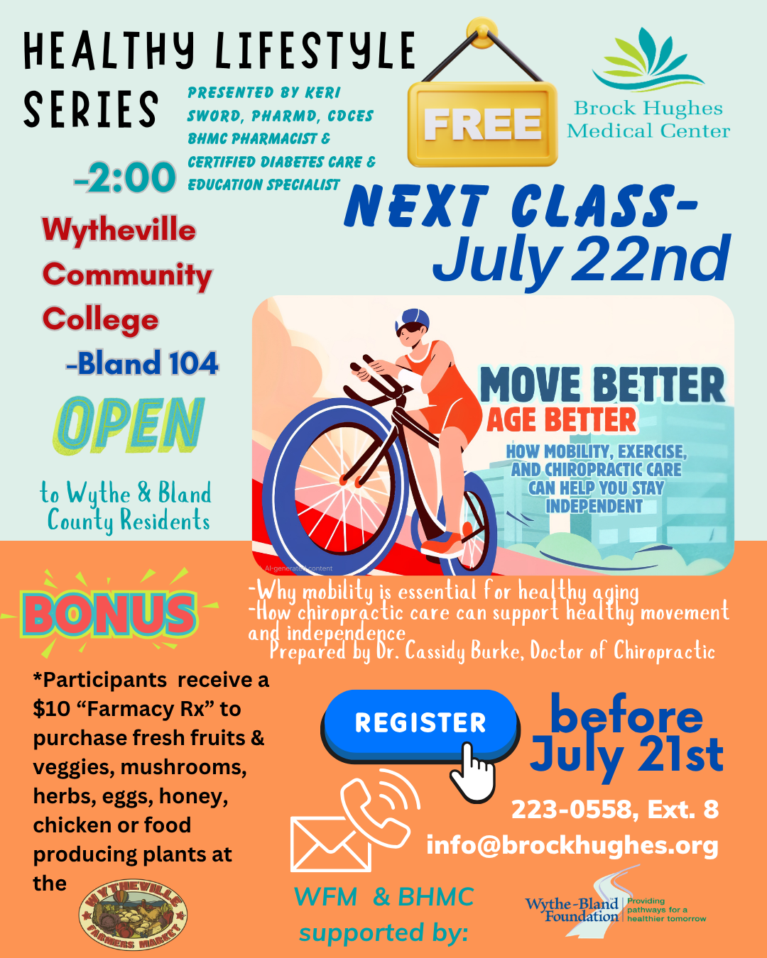 Healthy Lifestyle Series | Brock Hughes Medical Center