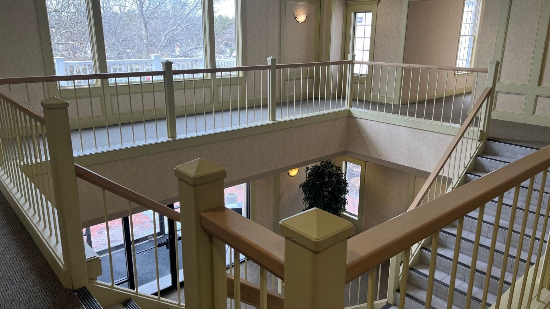 Photo of commercial interior with stairs