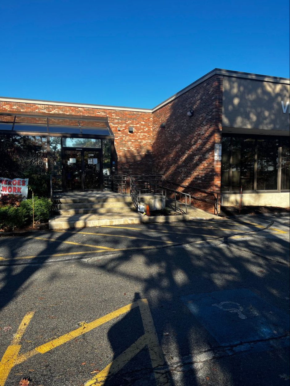 exterior of commercial building