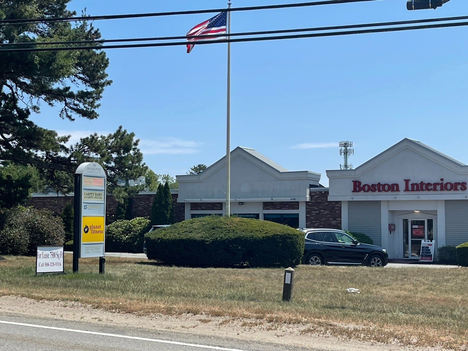 Ferguson building with flag