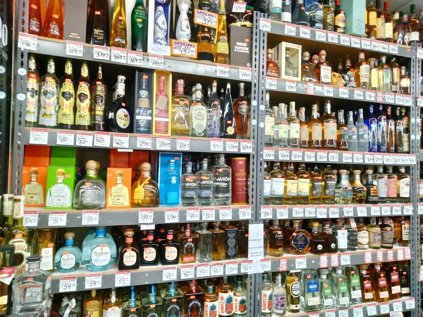 liquor store shelves 2