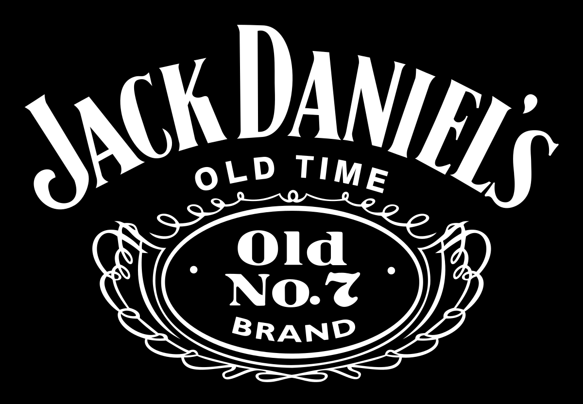 jack daniel 's old time old no.7 brand logo on a black background