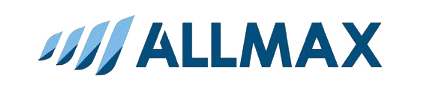 Logo con swoosh blu e la scritta 