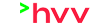 Das Wort HVV ist in Rot und Grün auf weißem Hintergrund geschrieben.