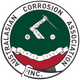 Australian Corrosion Association logo with hand and probe in a green and white circular emblem