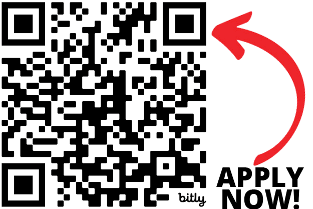 QR code with red arrow pointing to 