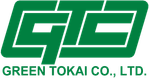 Green logo for Green Tokai Co., Ltd. with the letters GTC in white within a green square outline, company name below.