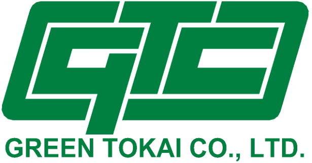 Green logo for Green Tokai Co., Ltd. with the letters GTC in white within a green square outline, company name below.