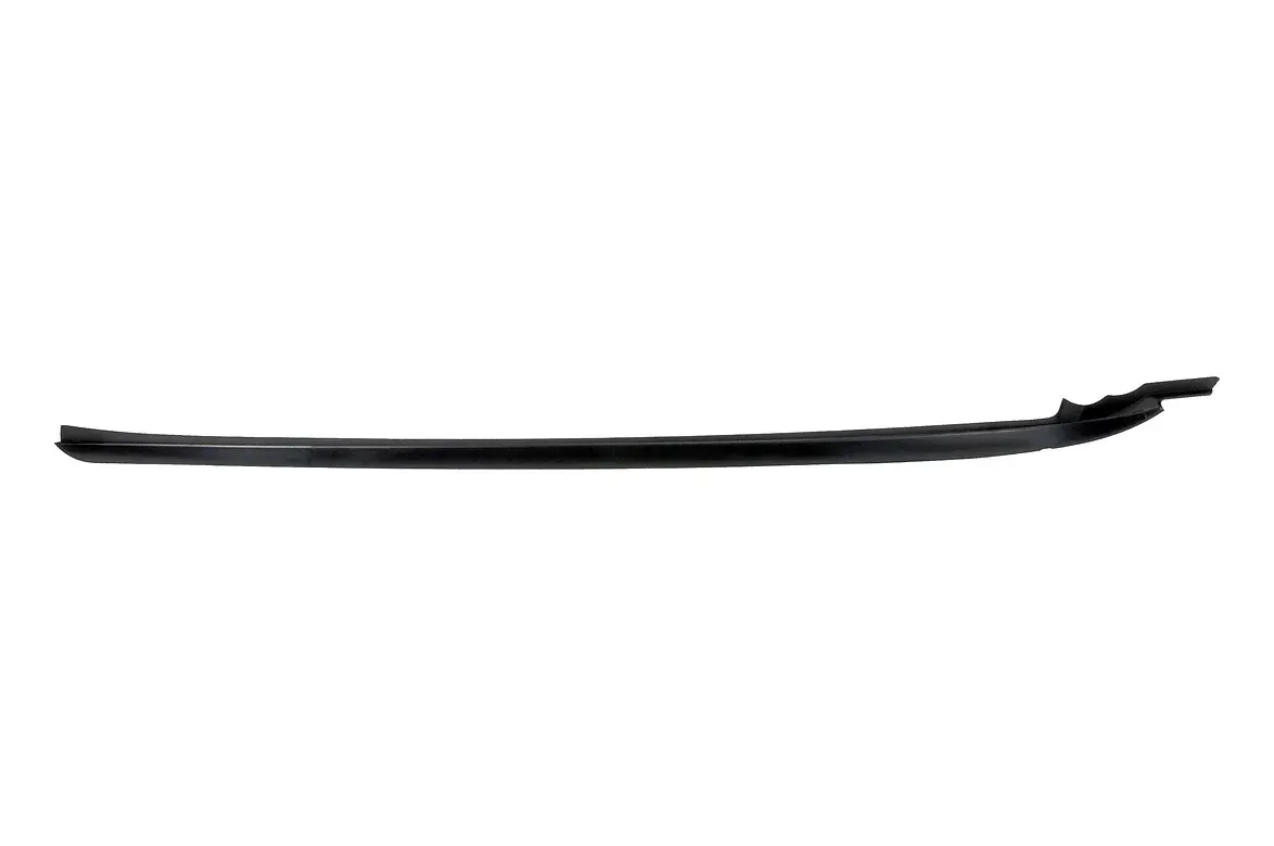 Black rubber weatherstrip.