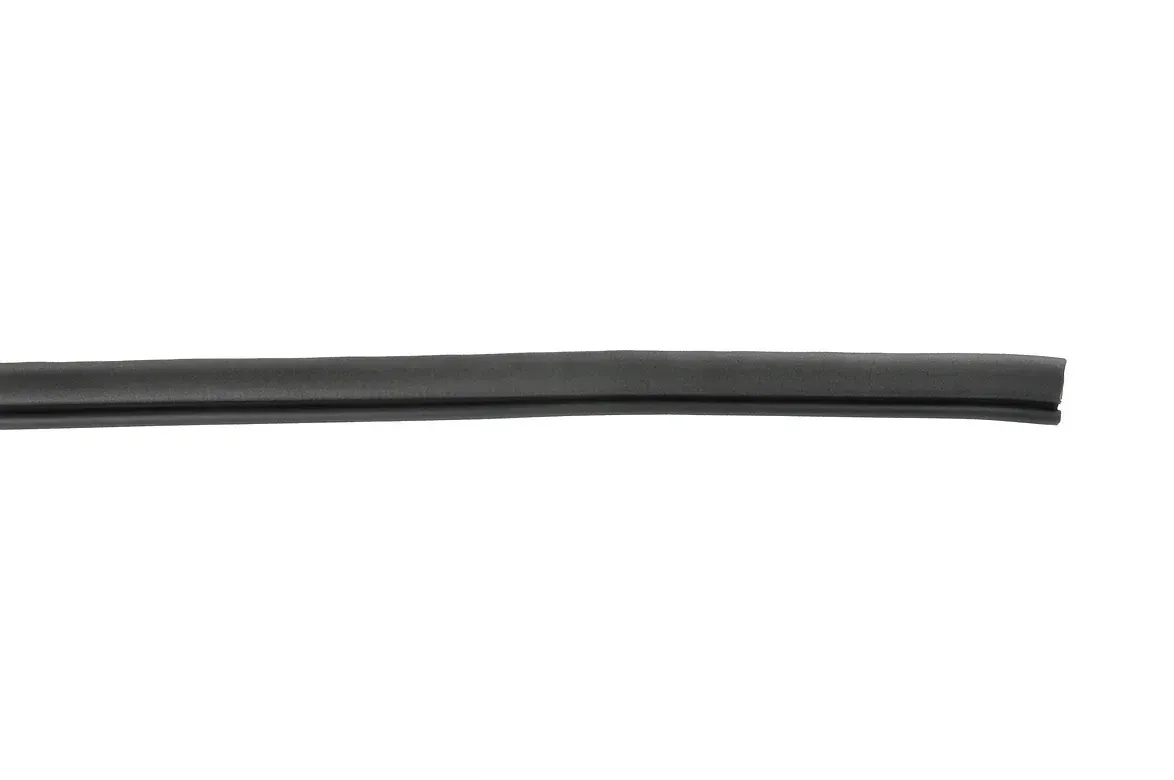 Black rubber weather strip.