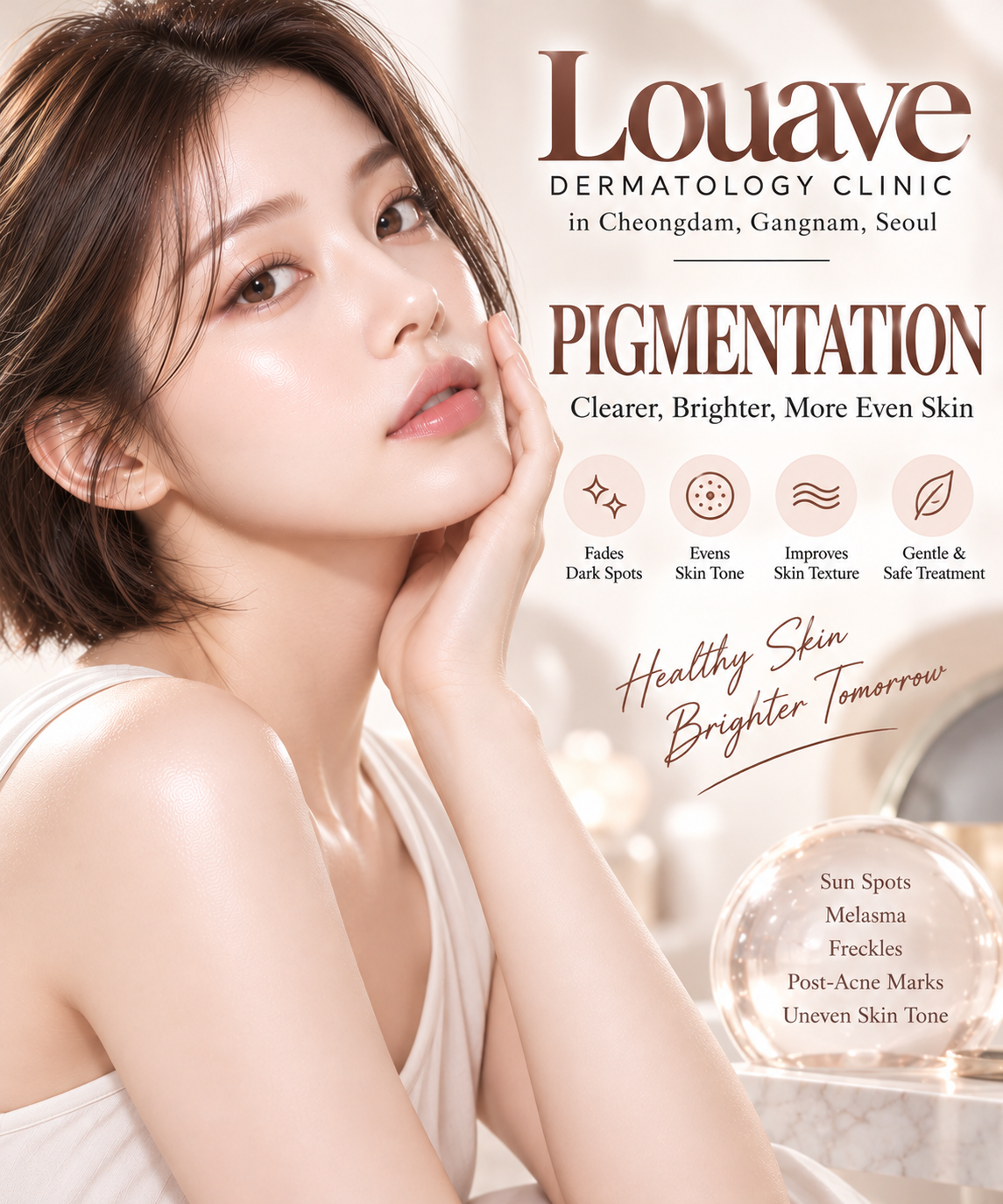Pigmentation care at Louave Dermatology Clinic, Seoul